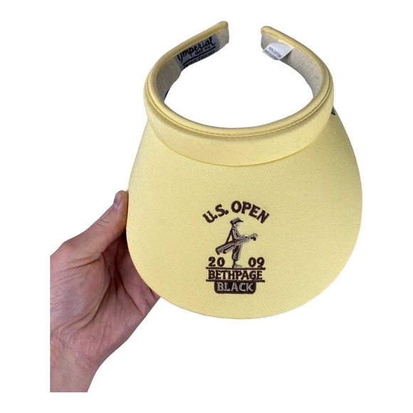 US Open BethPage Black 2009 Yellow Women’s Visor One Size Fits All - Picture 2 of 6